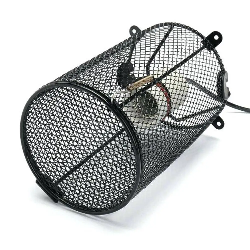 AC 220V 200W Рептилия керамический держатель лампы+ термо-выключатель света+ клетка+ керамический нагревательный абажур