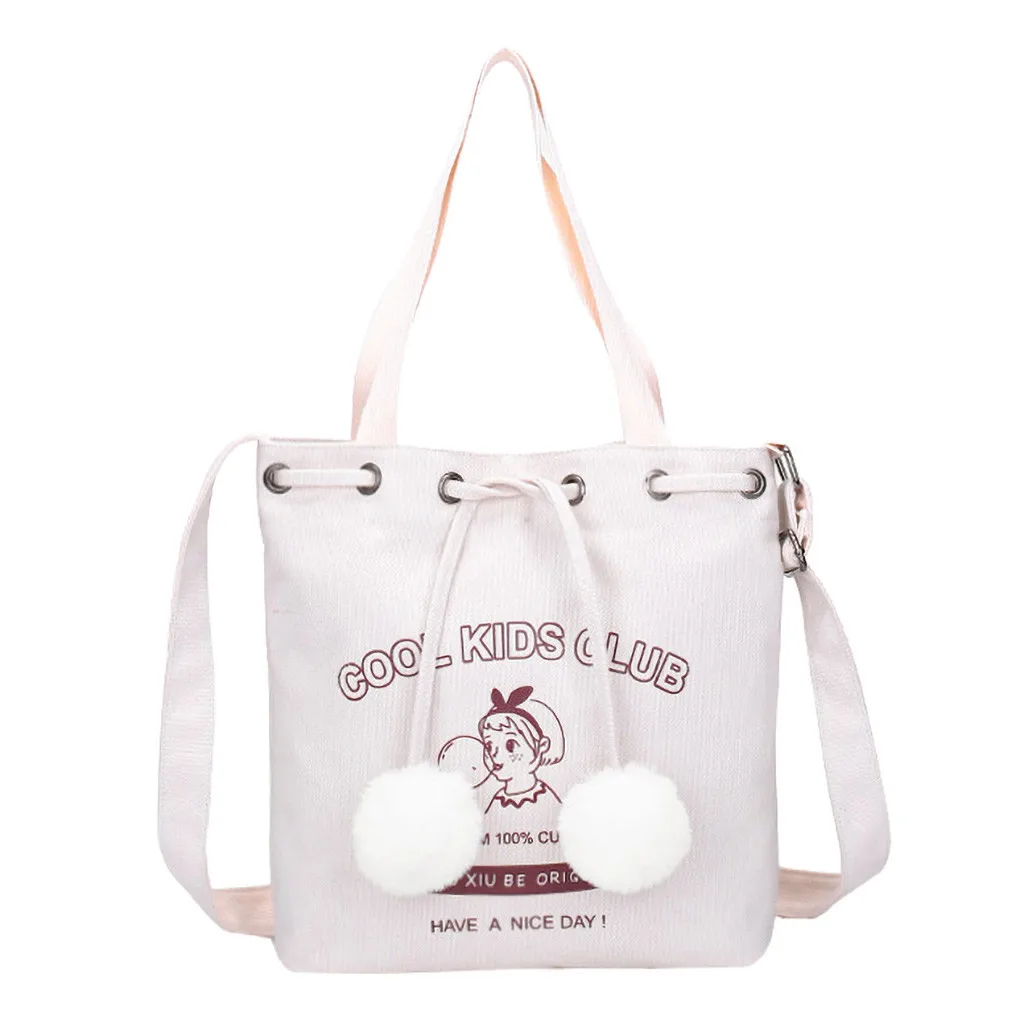 

Women Casual Canvas Letter Student Handbag All-purpose Single Shoulder Bags Spring And Summer Popular Wild Models Bag 0103