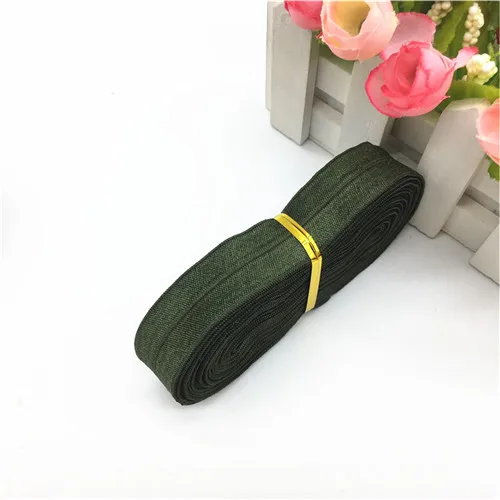Fold1 Army green 5M 20 мм сложенная мягкая эластичная лента s спандекс высокая эластичная лента для нижнего белья обернутая эластичная Детская резинка DIY аксессуары 5 м - Цвет: Fold1 Army green 5M