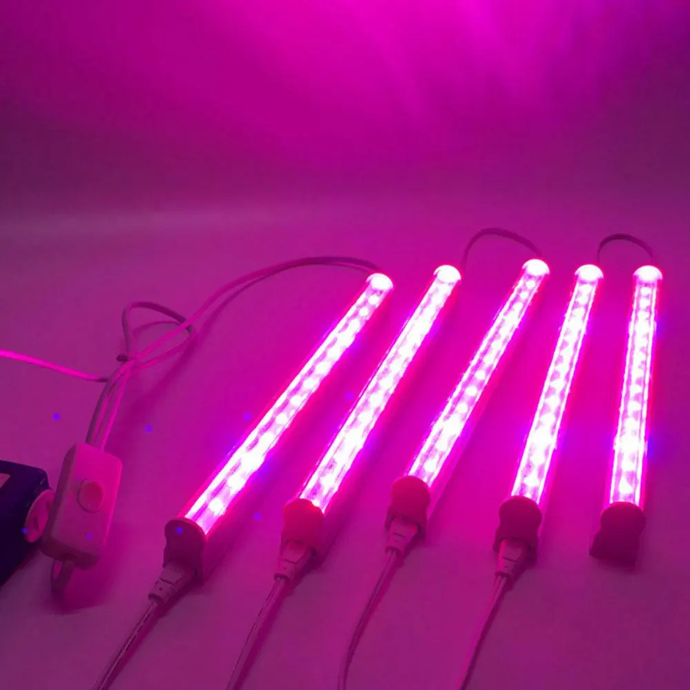LED Grow Light 6W 300LM Bloom Flower Garden Indoor Plant Grow Lamp Plant Grow Light T5 Vegetable Growth Greenhouse Professional