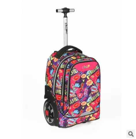 

Kids School Bag on Wheels School Rolling Backpack Children Wheeled Backpack Student Travel Rolling Luggage Backpack Trolley Bags