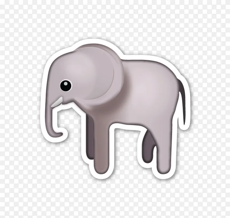 苹果色表情符号贴纸iphone大象-一对猴子
