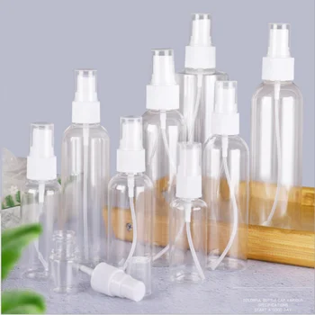 

New 80/100/120ml Empty Transparent Plastic Spray Bottle Durable Refillable Empty Mist Pump Perfume Atomizer