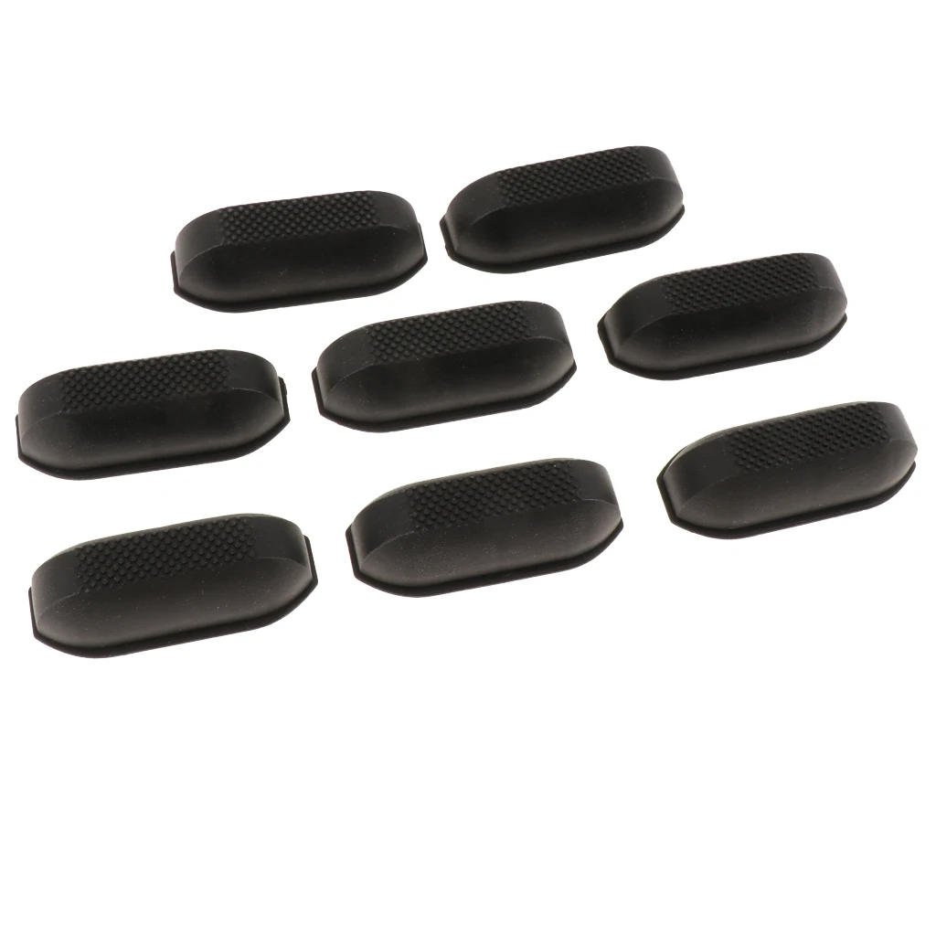 

8 Pcs Metal Stud Screw Mount Luggage Feet Foot Pad Durable Luggage Bottom Studs for Universal for All Kinds of Bags (Black)