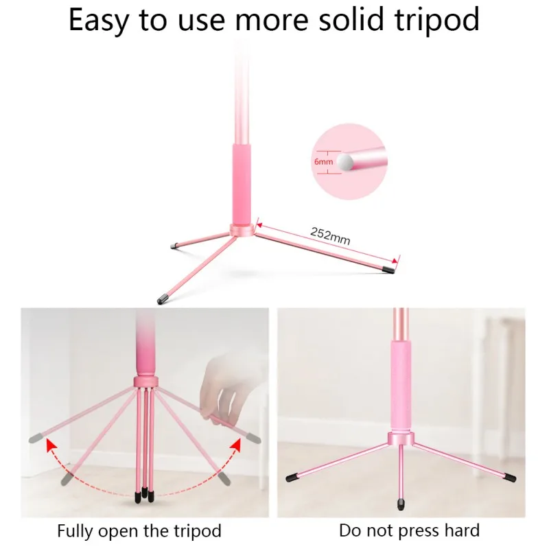 

2019 New Practical 1.7m Single supplement Bluetooth Tripod Selfie Stick Aluminum Alloy Folding Extendable