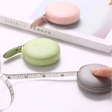  150cm Retractable Tape Measure with Round Faux Leather Case Pocket Size Portable Dual Sided Ruler Measurement Tool,Mini Tape 