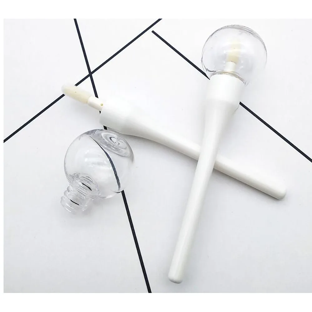 5 Pieces Lollipop Light-Bulb Lip Gloss Tube Refillable Lip Glaze Bottle Empty Makeup DIY Container