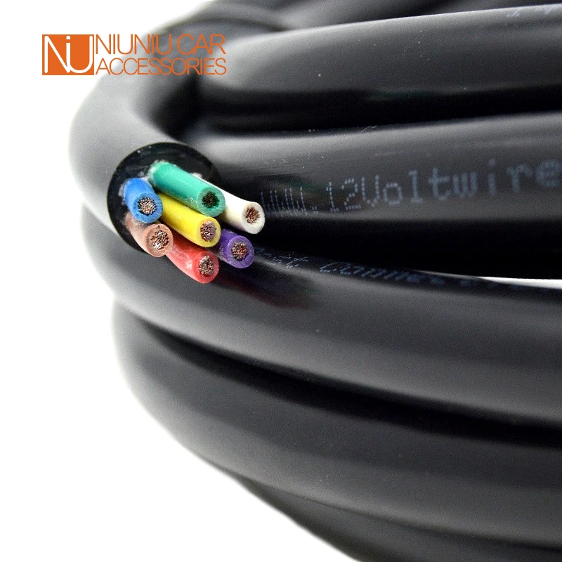 Bulk Trailer Electric Cable Wire 7 Cores 0.75mm2 Sold by Meter Truck Ute RV Parts Camper Caravan Accessories