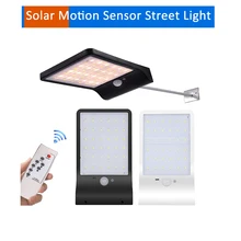 48 светодиодов дистанционный солнечный светильник водонепроницаемый IP65 PIR датчик движения Открытый садовый светильник s движения солнечный светильник Точечный прожектор светильник металлический Полюс