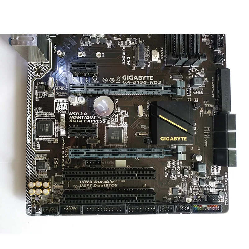 Оригинальная материнская плата для Gigabyte GA-B150-HD3 DDR4 LGA 1151 HDMI DVI VGA USB3.0 64G B150-HD3 настольная материнская плата