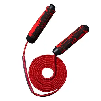 

Home Indoor Exercise Adjustable Weighted Bearing Nylon Woven Skipping Jump Rope Lose Weight Sport With Comfortable Handle