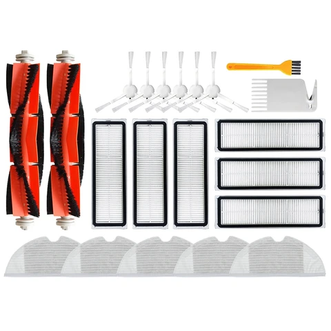 21Pcs Replacement Parts for Xiaomi Mijia 1C STYTJ01ZHM Robot Vacuum Cleaner Accessories Brushes Filters Spare Parts