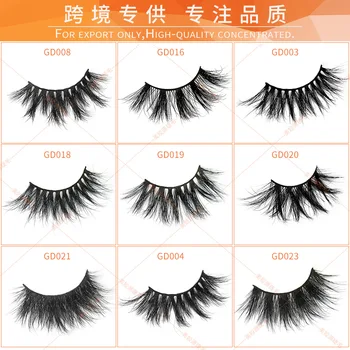 

25mm Mink Hair 3D Eyelash Exaggerated Thick Style Customizable Curve Style Star Style magnetic eyelashes