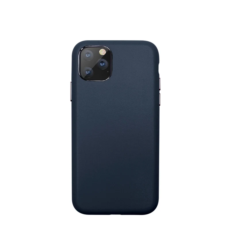 Joyroom BP610 PC+ металлическая кнопка+ кожа+ микрофибра материал Piaget серии защитный чехол подходит для Iphone11 5,8 \ 6,1 \ 6,5 Дюймов - Цвет: Blue