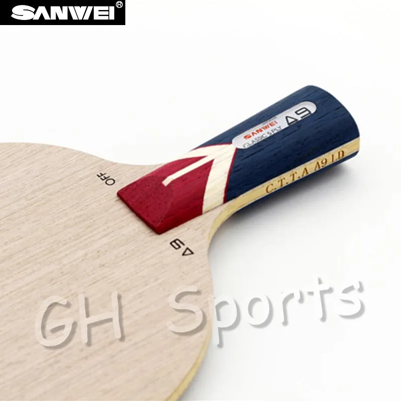 Sanwei A9(5 слоев, ядро Ayous, петля) Настольный теннис лезвие ракетка для Пинг-Понга Летучая мышь весло