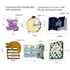 Fashion Cartoon Books Metal Enamel Brooch Cute Clock Starry Cat Kitty Library Pin Personality Charm Costume Jewelry Gift ► Photo 2/6