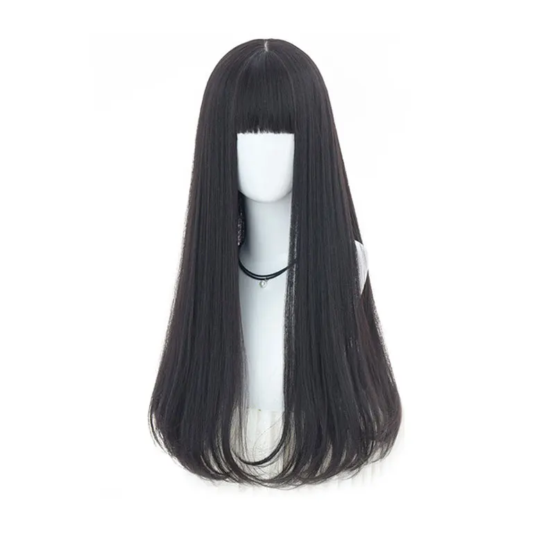 DM COS ролевые игры матовый высокотемпературный Шелковый парик дамы длинный объем