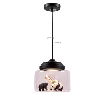 

Modern Decor LED Pendant Lights Children's Bedroom Animals Pendant Lights Bar Hanging Lamp Light Fixtures Kitchen Accessories
