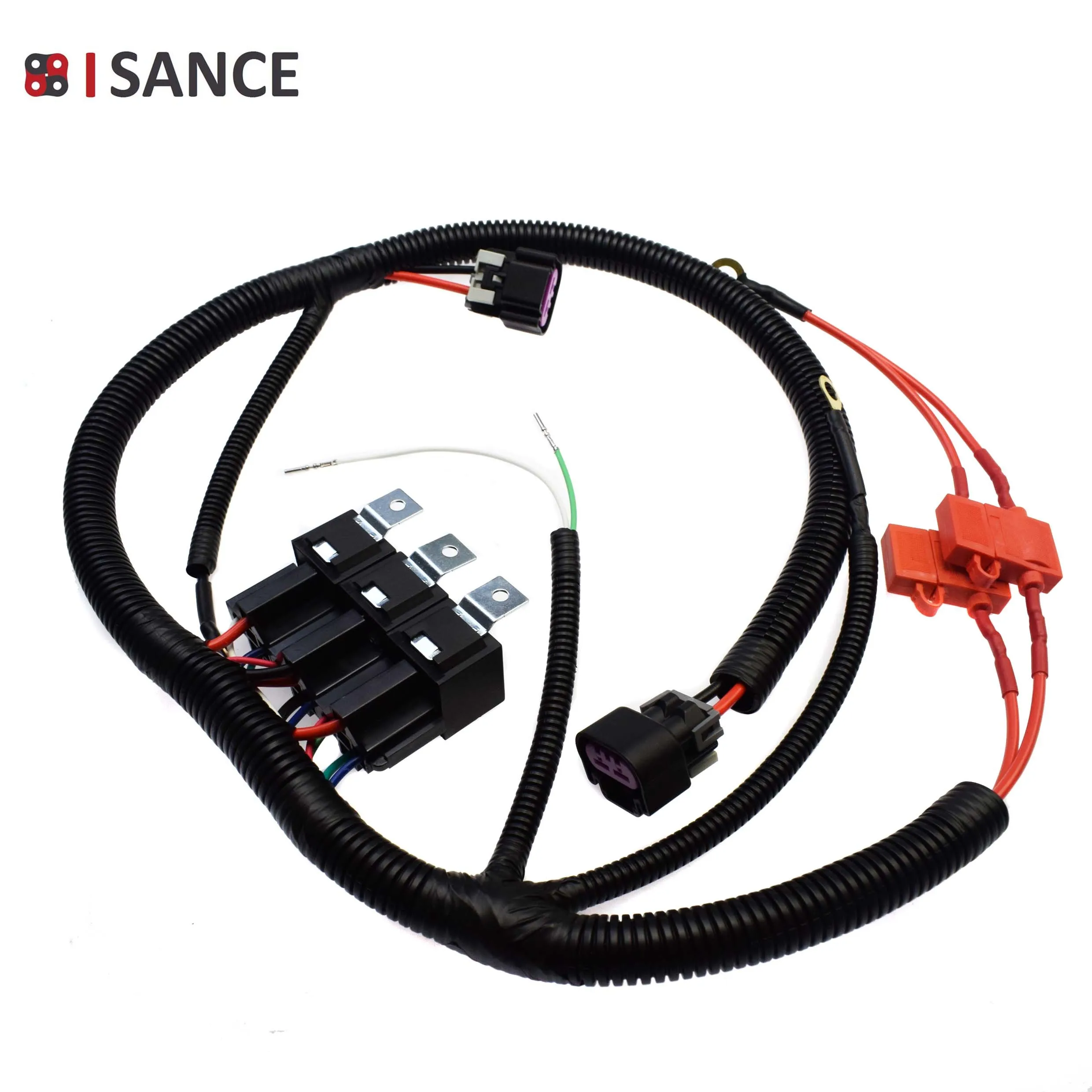 Control Dual Fan Upgrade Wiring Connector Harness Plug For Electric ECU