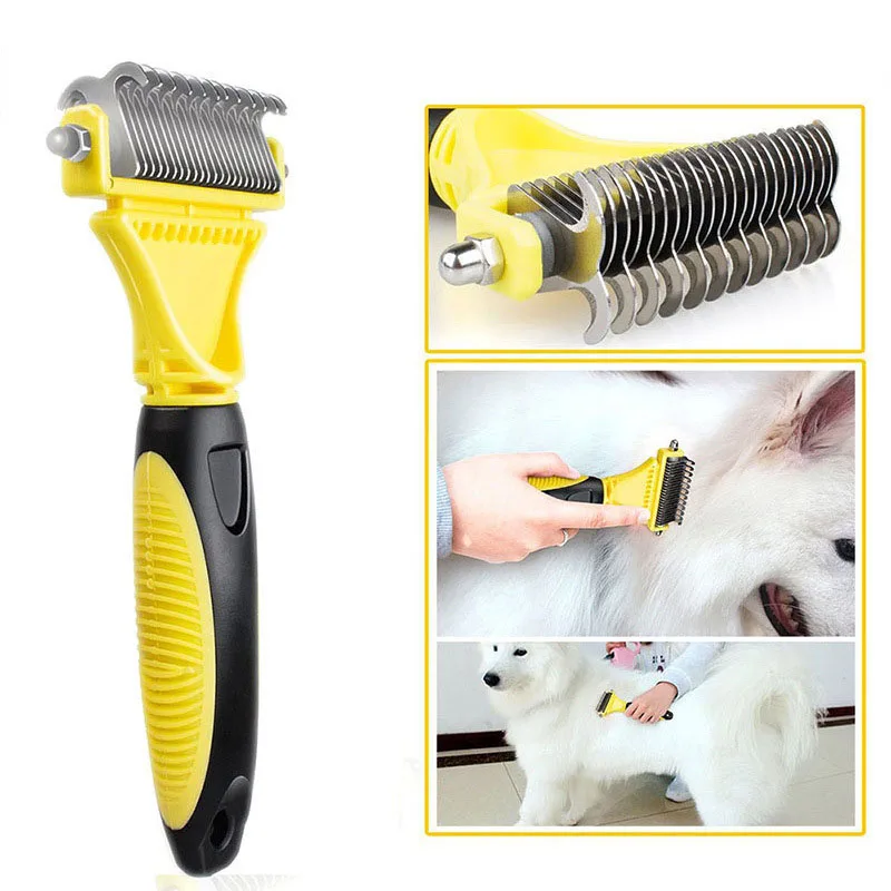 Peigne et râteau à poils - Brosse double face pour animaux - 2025 - Vêtement et accessoires pour chiens - Doglovedesign