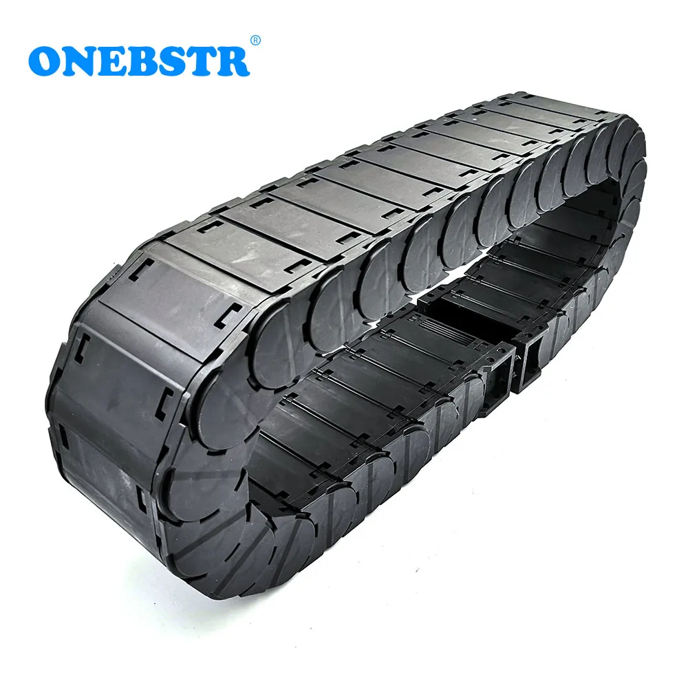 1 Meter D30x75mm Drag Chain Wire Carrier Cable Low Noise Closed Type Open On Both Sides CNC Router Machine Tools Free Shipping seiko print head 3D Printer Parts & Accessories