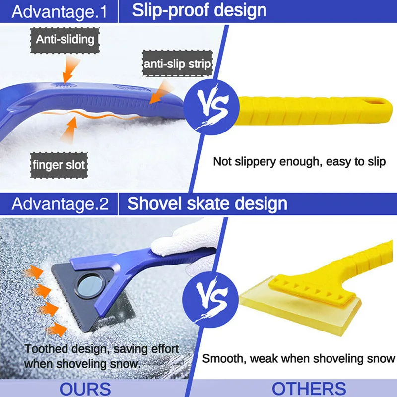 Hot Car Windshield Ices Snow Remover Scraper Tool Removal Shovel Portable Defrost Deicing X66