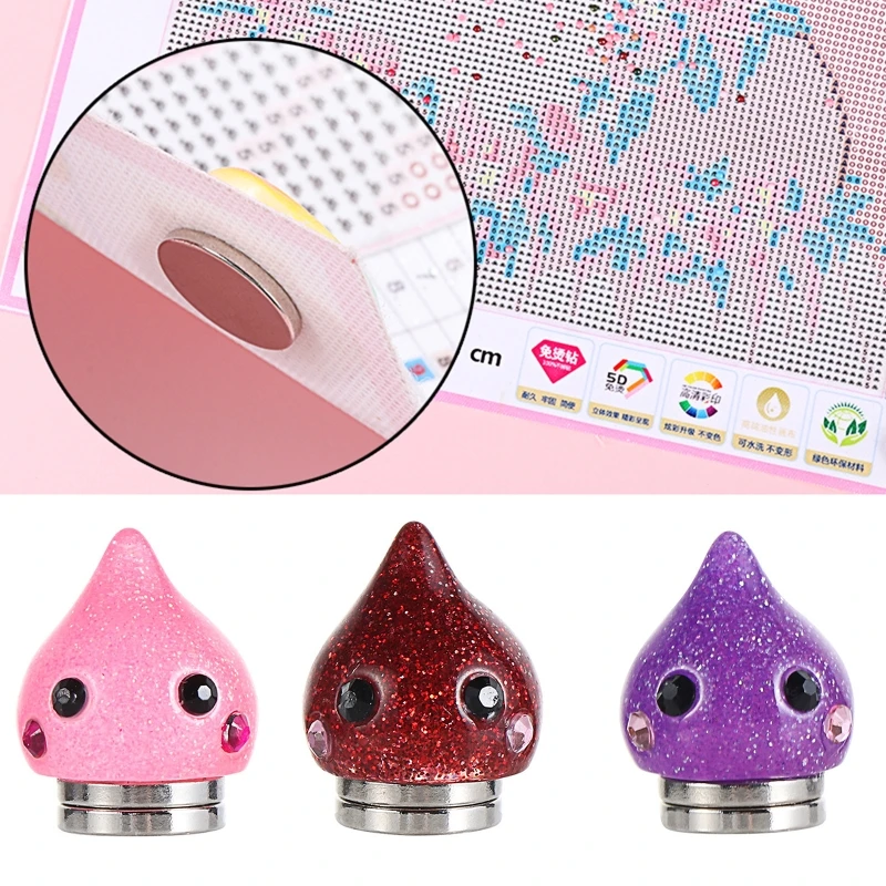 Diamond Painting Accessories 1PC DIY Crafts Diamond Painting Tools Diamond Painting Cover Holder Glitter Drop Fridge Magnet Minders Parchment Paper Holder