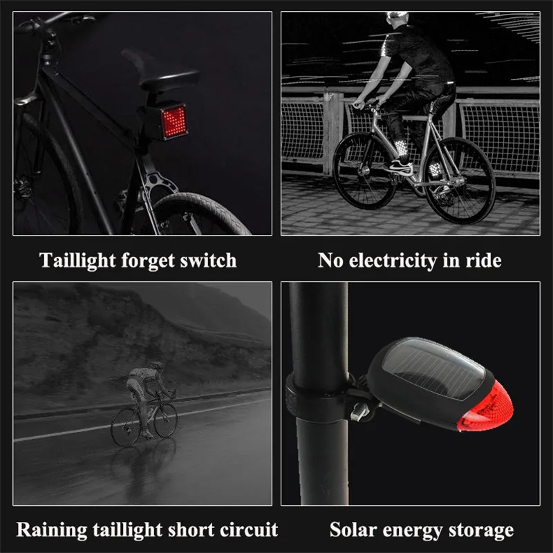 Велосипедный фонарь, индукционный задний светильник Предупреждение льная лампа для велосипеда, Красный магнитный генератор энергии, задний светильник, водонепроницаемый светильник
