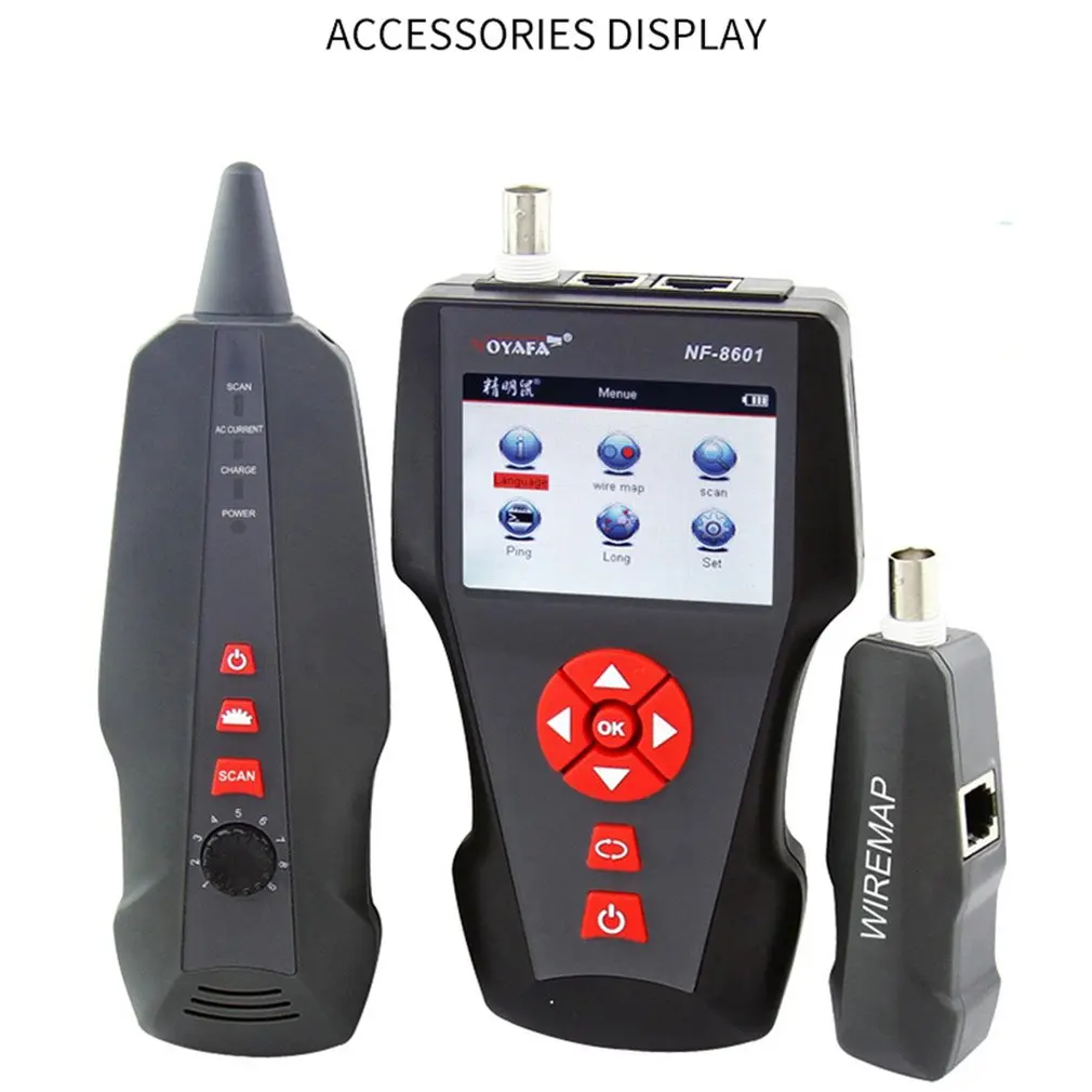 US $129.17 Nf 8601w Professional Full Featured Cable Tester Network Tester Ping Test