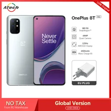 Global Version OnePlus 8T 5G Cellphones Snapdragon 865 12GB Octa-Core Mobile Phone 48MP Quad Camera 120Hz AMOLED 65W Warp Charge