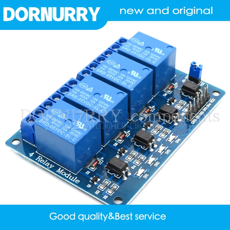 

1PCS 5V 4-Channel Relay Module Shield for Arduino ARM PIC AVR DSP Electronic 5V 4 Channel Relay.4 road 5V Relay Module dornurry