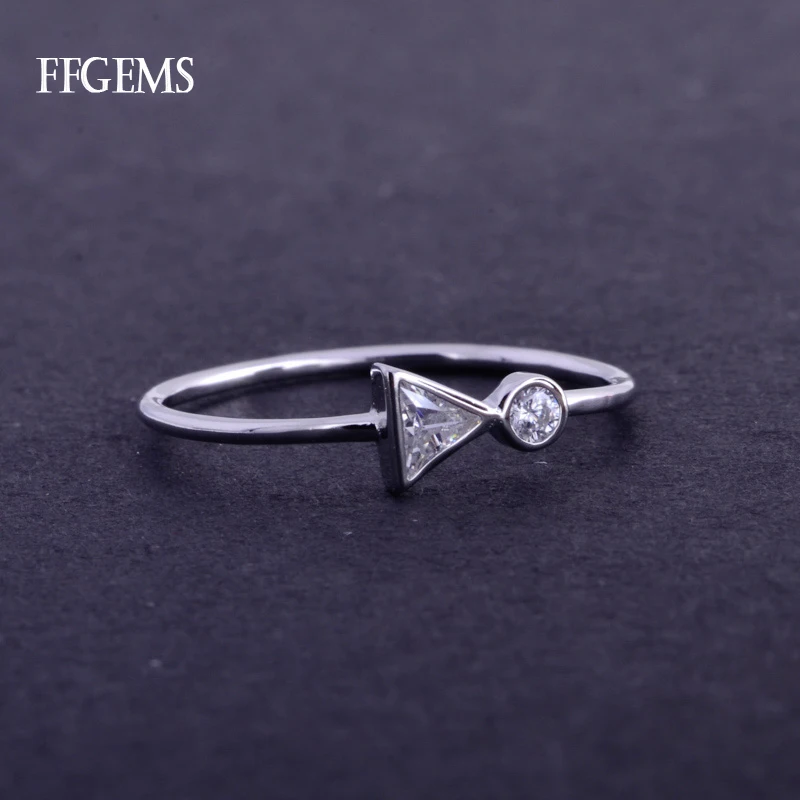Женское золотое кольцо FFGems Elegant100 % 10K ювелирное изделие из стерлингового серебра