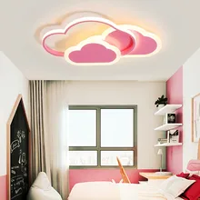 Thresh розовый потолочный светильник с облаком для девочек, декоративный Детский Светильник для детской комнаты, светодиодный светильник с регулируемой яркостью для спальни, светильник ing