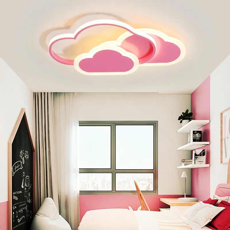 Thresh Pink Girls Room Cloud Ceiling Light Lamp Decoration Baby Kids