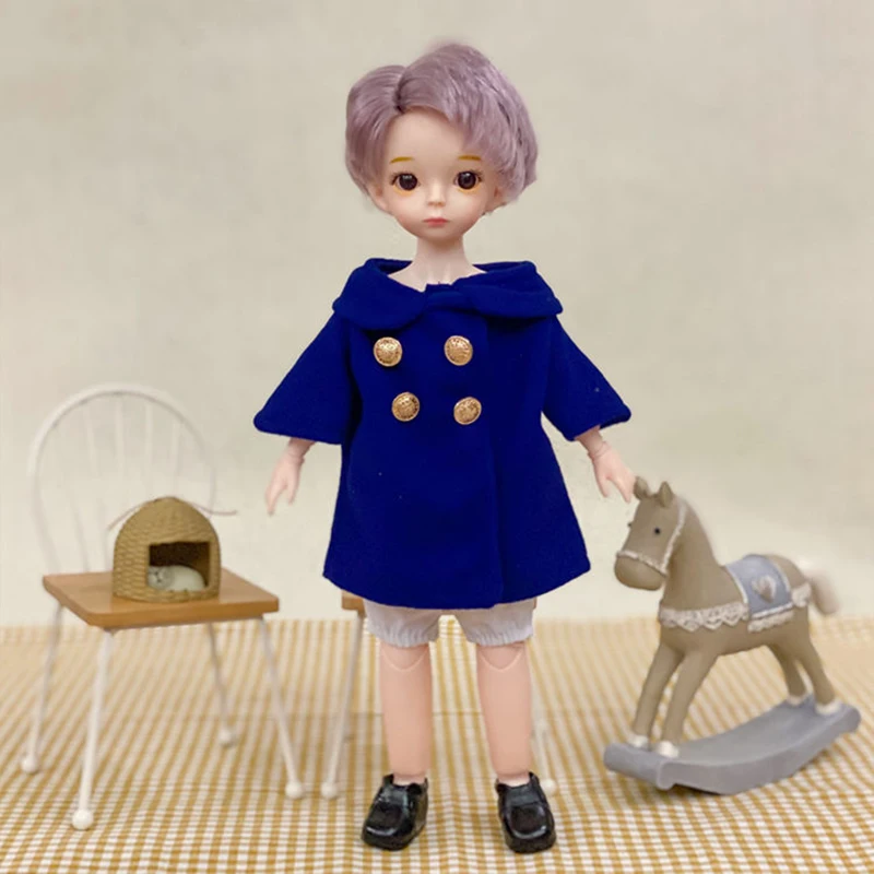 30CM Cool Boy Bjd Doll 18 Movable Joints Dolls With Sport Witer Suit Make up DIY Bjd Doll With Glass Gifts For Children BJD Toy 10