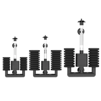 

Practical Aquarium Submersible Filter Pump Double Biochemical Sponge Fish Tank Air Pump Skimmer Equipment for Water Cir