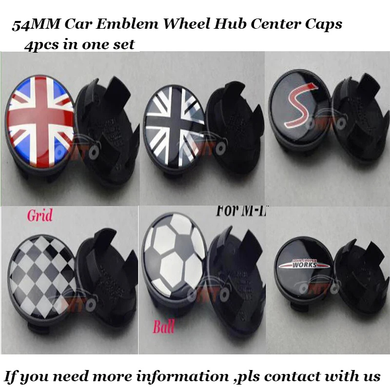 

4pcs/lot 54mm Car logo badge Emblem Rims Wheel Hub Center caps label For Mini R50 R52 R55 R56 R57 R58 R59 R60 R61 Car Covers