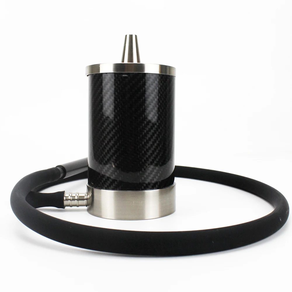 Outdoor Shisha Hookah VYRO One Carbon V2A Stainless Steel Carbon Fibre