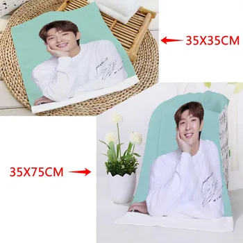 

Custom KPOP LEE JOON GI Printed Square Towels Microfiber Absorbent Quick-dry Towel cotton Kids Beathroom washcloth handkerchief
