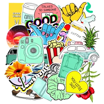 

100pcs Cartoon Luggage Stickers Laptop Stickers Pack Skateboard Guitar Suitcase Motorcycle Stickers Disney Stationery For Kids