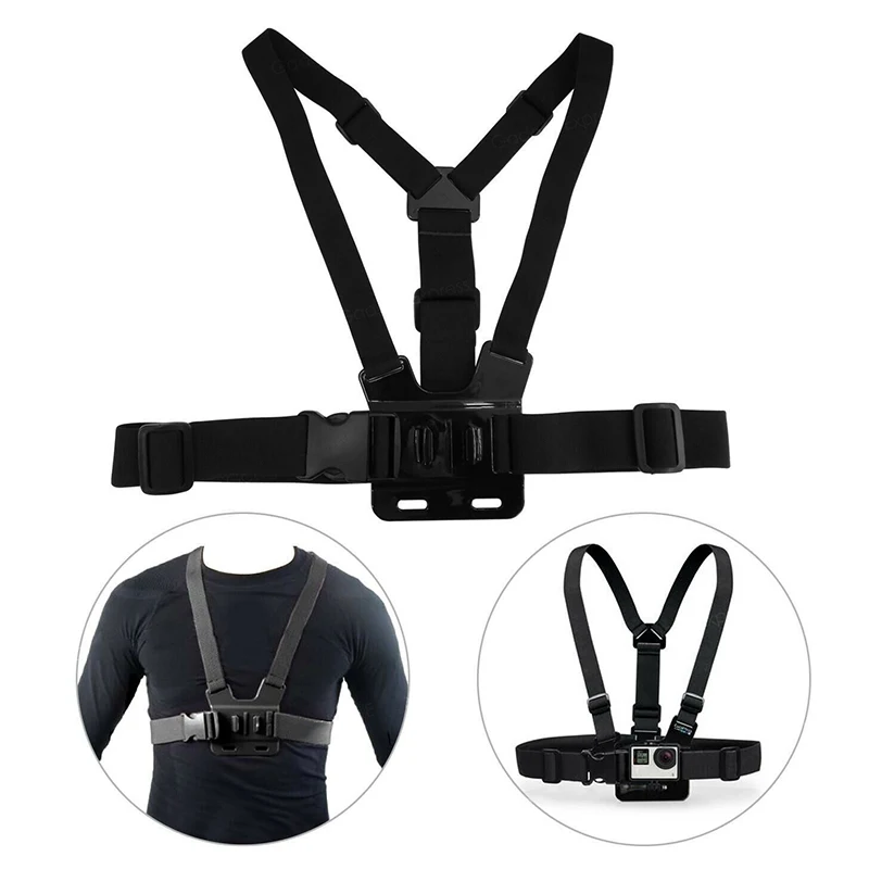 Adjustable Chest Strap Elastic Mount for GoPros Camera Hero 2 3 3+ 4 5 6 OUJ99 | Электроника