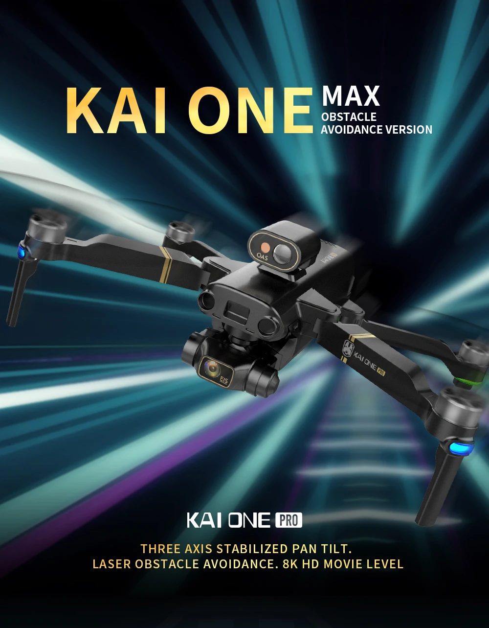 best buy drones KAI ONE MAX GPS Obstacle Avoidance Drone Professional 4K/8K HD Dual Camera 3 Axis Gimbal Brushless RC Foldable Quadcopter Gifts deerc drone