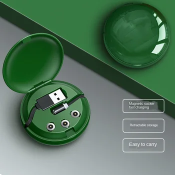 

Multifunctional Charging Cable Retractable Magnetic Suction for Apple Android Storage Three-in-one Fast Charging Charging Cable