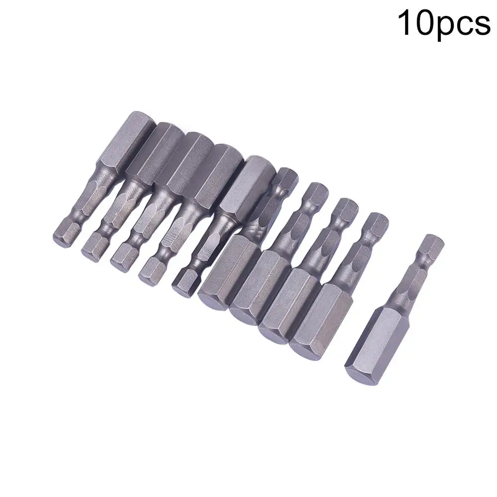 Utoolmart 10 шт./лот 1/" шестигранный хвостовик Магнитная отвертка с шестигранной головкой Набор шестигранных отверток длина 50 мм