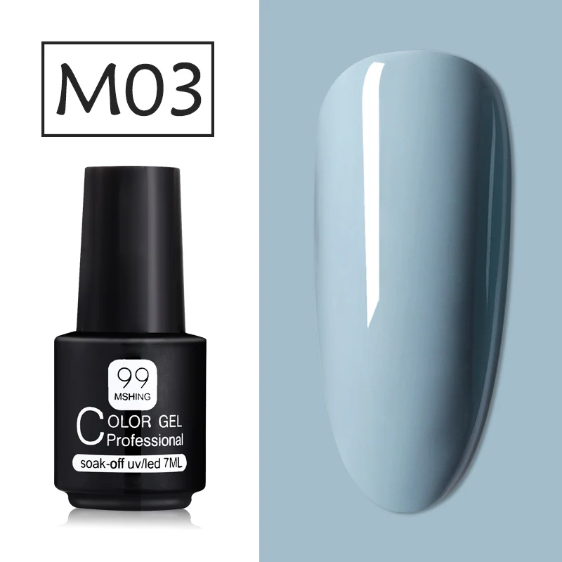 M003 Mshing Gel Polish Set All For Manicure Semi Permanent Vernis top coat UV LED Gel Varnish Soak Off Nail Art Gel Nail Polish - Color: M003
