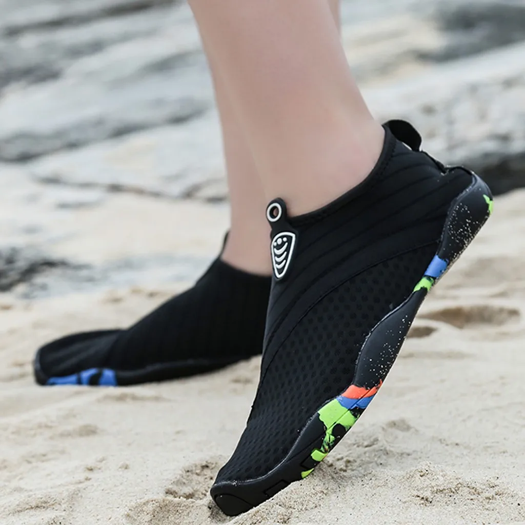 

Women Men Beach Shoes Women Outdoor Swimming Shoes Adult Aqua Flat Soft Seaside Shoes Non-slip Walking Couple yoga Shoes #G35