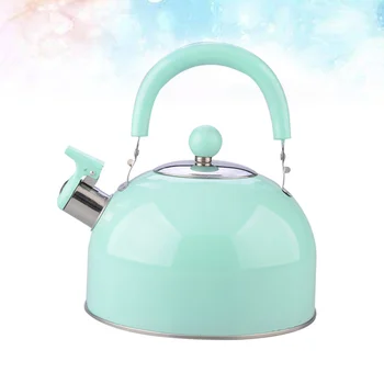 

1PC Non-magnetic Teakettle Stainless Steel Sounding Kettle Thickening Water Heater Kettle Colored Whistle Hot Kettle Whistle Hea