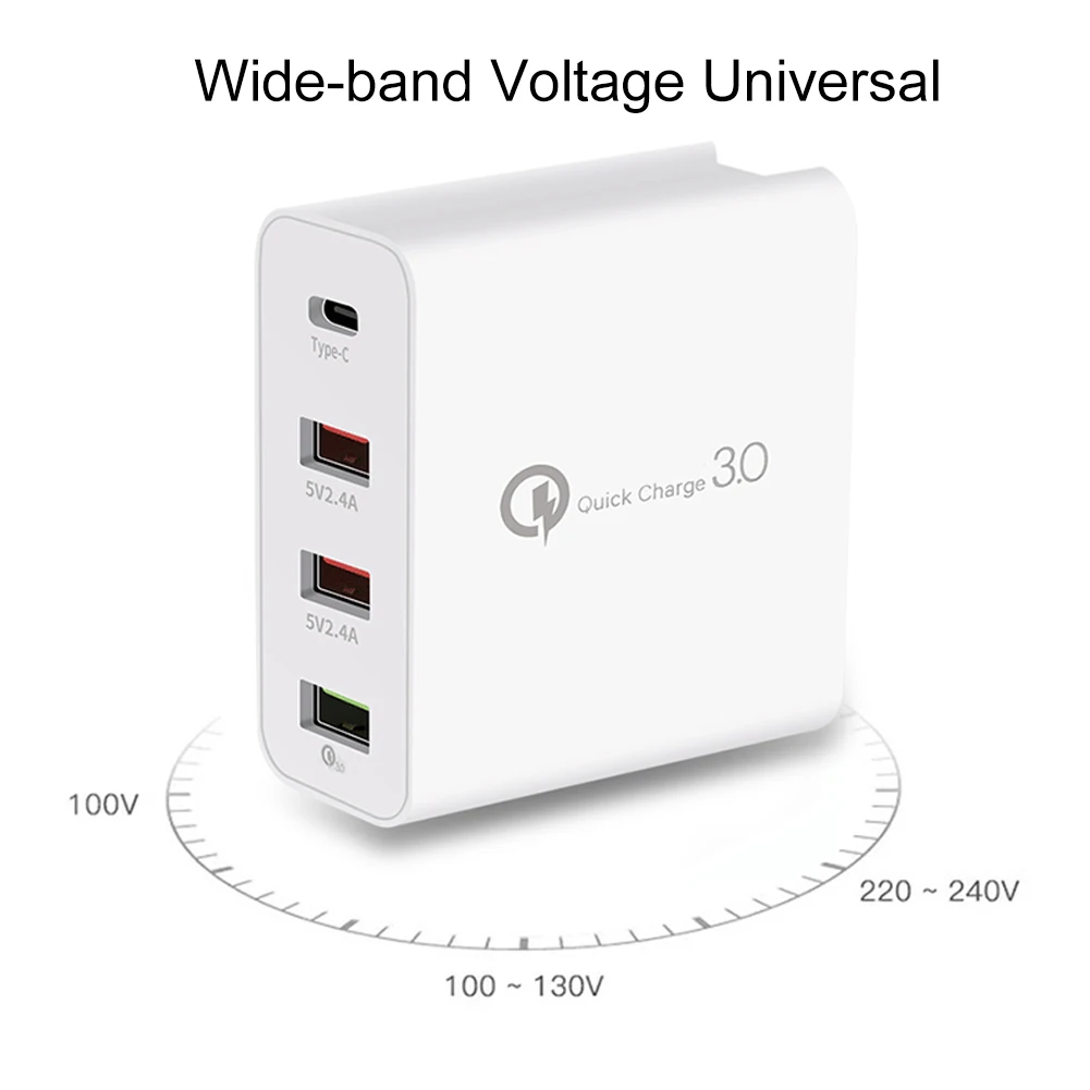 3.1A быстрое зарядное устройство QC3.0 48 Вт/18 Вт USB мощность дома стены быстрой зарядки адаптер для iPhone 11X8 6 7 Xiaomi samsung мобильный телефон