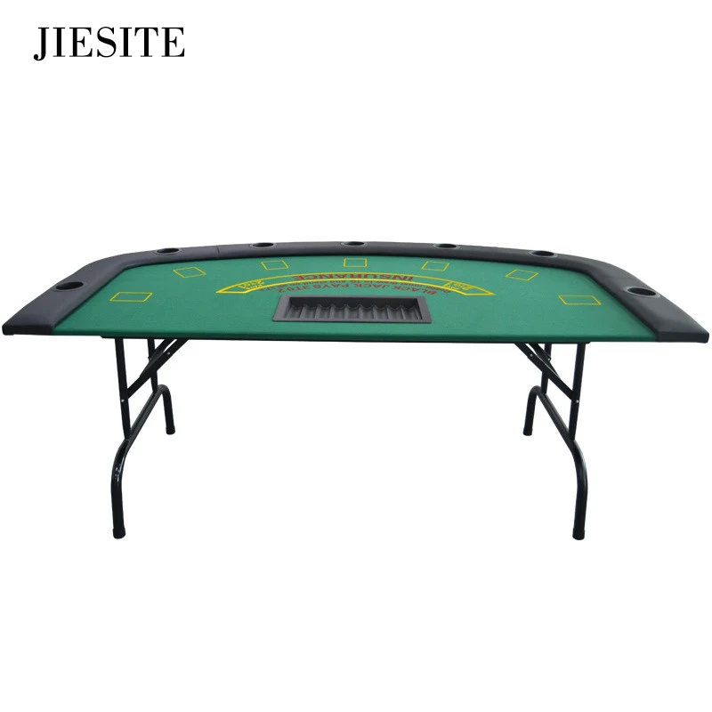 JIESITE-черный Джек Таблица казино складной стол Техасский Холдем вывеска indoor Board игральная фишка аксессуар цены по прейскуранту завода-изготовителя