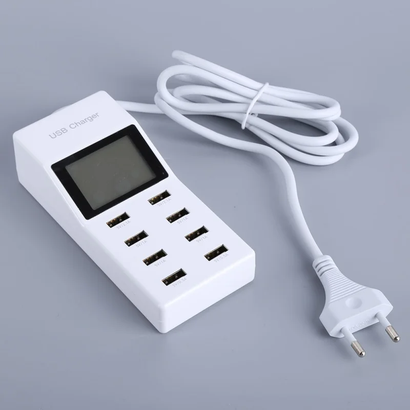 Горячая 8 многопортовое быстрое Компактное зарядное устройство usb для путешествий с европейской вилкой